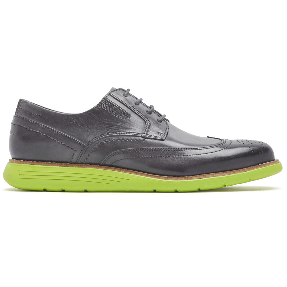 Rockport Dress Shoes For Mens Grey - Total Motion Sport Wingtip - PL9435701